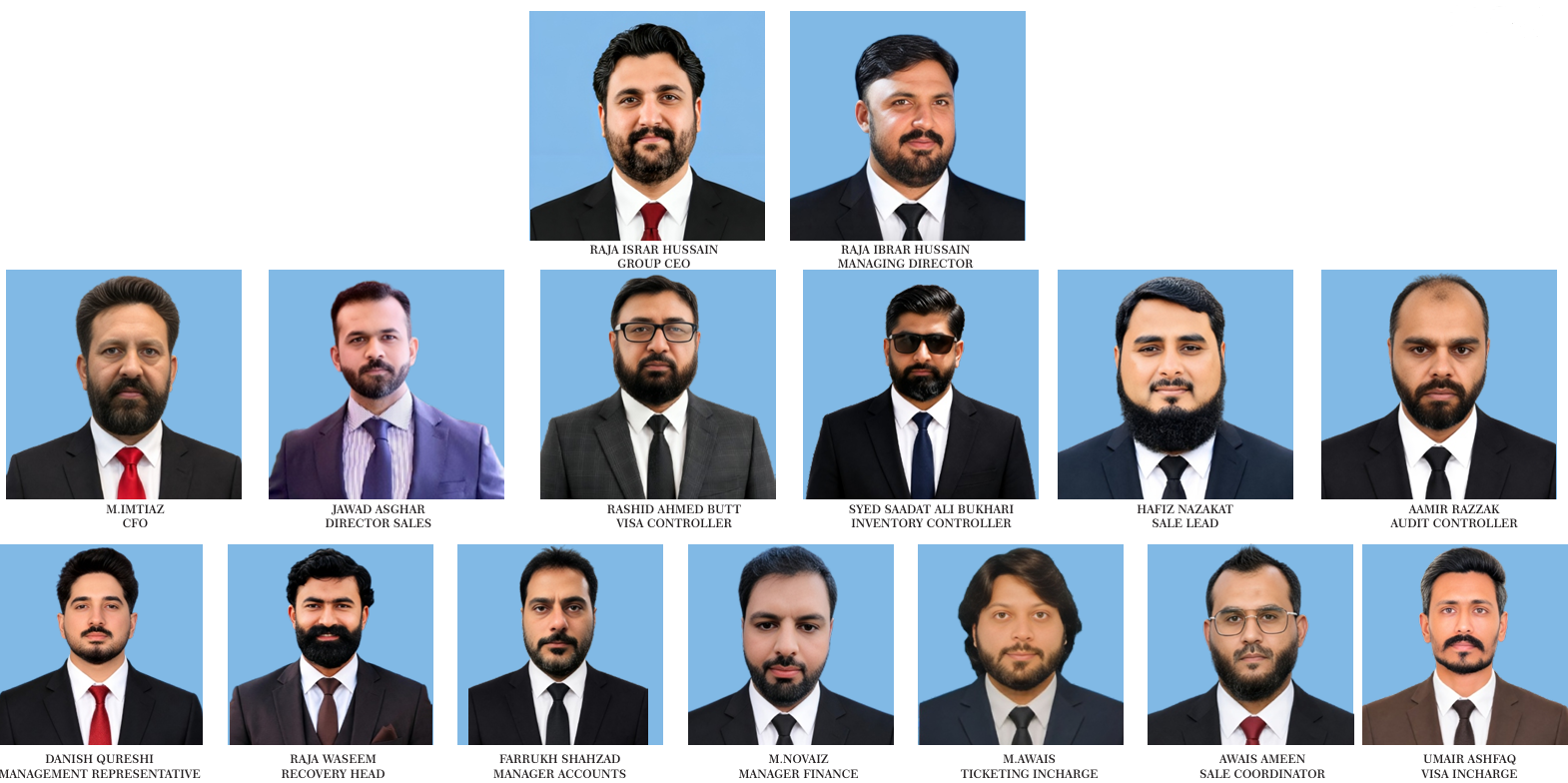 SAFR-E-IBADAT — Our Team (Pakistan head office)